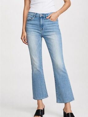 Frame Denim Light Blue Le Crop Mini Boot Jeans